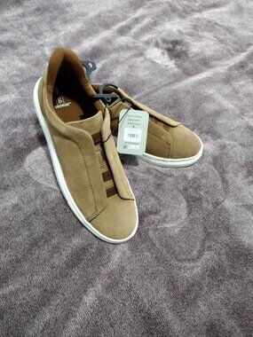 George Men's Tan Suede Slip-On Sneakers size 9 New